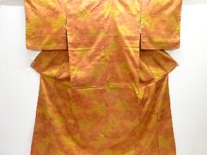 暈し柄織り出し手織り節紬着物